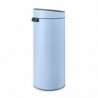 Brabantia Touch Bin New 1005545, 30 l, închidere silențioasă și lină, albastru