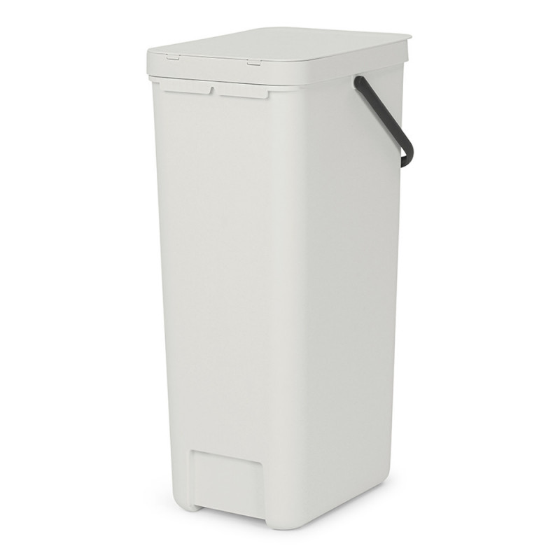 Cos de gunoi colectare selectiva Sort&Go 1005554, 40 L, Maner, Gri deschis