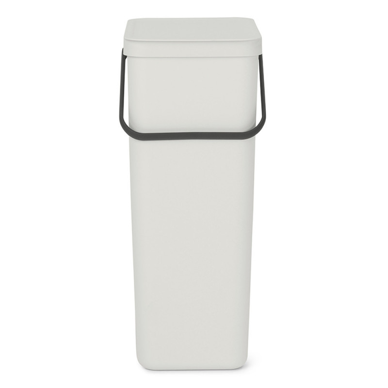 Cos de gunoi colectare selectiva Sort&Go 1005554, 40 L, Maner, Gri deschis