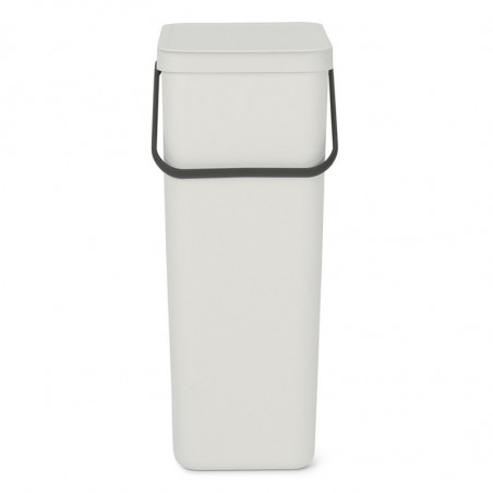 Cos de gunoi colectare selectiva Sort&Go 1005554, 40 L, Maner, Gri deschis