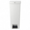 Coș cu pedală Brabantia StepUp 1005556, 40 L, Materiale ecologice, Deschidere mare, Gri deschis