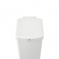 Coș cu pedală Brabantia StepUp 1005556, 40 L, Materiale ecologice, Deschidere mare, Gri deschis