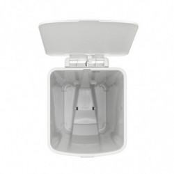 Coș cu pedală Brabantia StepUp 1005556, 40 L, Materiale ecologice, Deschidere mare, Gri deschis