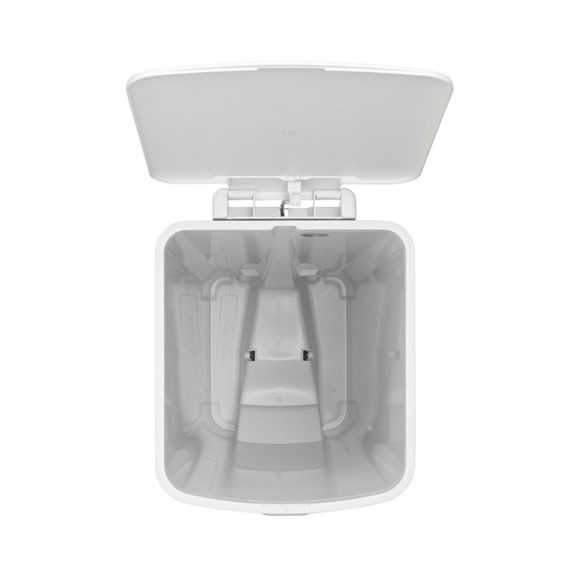 Coș cu pedală Brabantia StepUp 1005556, 40 L, Materiale ecologice, Deschidere mare, Gri deschis