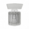 Coș cu pedală Brabantia StepUp 1005556, 40 L, Materiale ecologice, Deschidere mare, Gri deschis