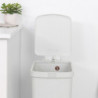 Coș cu pedală Brabantia StepUp 1005556, 40 L, Materiale ecologice, Deschidere mare, Gri deschis