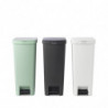 Coș cu pedală Brabantia StepUp 1005556, 40 L, Materiale ecologice, Deschidere mare, Gri deschis
