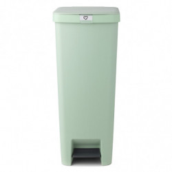 Coș cu pedală Brabantia StepUp 1005558, 40 L, Materiale ecologice, Deschidere mare, Verde deschis