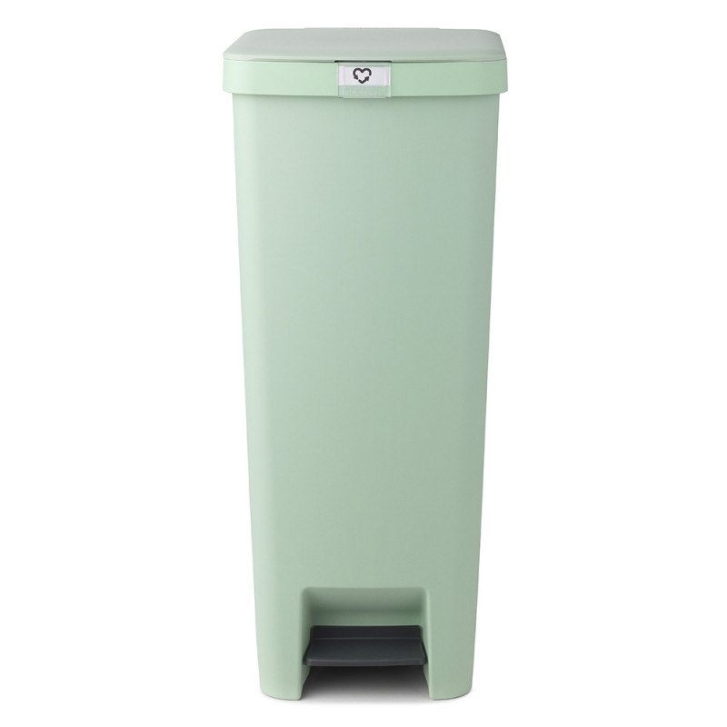 Coș cu pedală Brabantia StepUp 1005558, 40 L, Materiale ecologice, Deschidere mare, Verde deschis