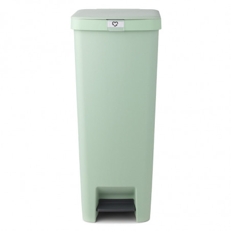 Coș cu pedală Brabantia StepUp 1005558, 40 L, Materiale ecologice, Deschidere mare, Verde deschis
