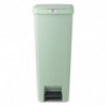 Coș cu pedală Brabantia StepUp 1005558, 40 L, Materiale ecologice, Deschidere mare, Verde deschis