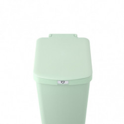 Coș cu pedală Brabantia StepUp 1005558, 40 L, Materiale ecologice, Deschidere mare, Verde deschis