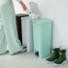 Coș cu pedală Brabantia StepUp 1005558, 40 L, Materiale ecologice, Deschidere mare, Verde deschis