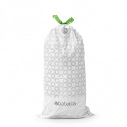 Saci de gunoi Brabantia PerfectFit NewIcon/Touch 1005570, Marimea G, 23-30 L, 10 buc, Alb