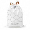 Saci de gunoi Brabantia PerfectFit NewIcon/Bo 1005581, Dimensiune X, 10-12 L, 10 buc, Alb