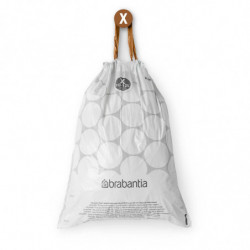 Saci de gunoi Brabantia PerfectFit NewIcon/Bo 1005581, Dimensiune X, 10-12 L, 10 buc, Alb