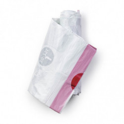 Brabantia PerfectFit Sort&Go/Bo saci de gunoi 1005586, dimensiune J, 20-25 l, 10 buc, alb