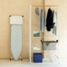 Masa de calcat Brabantia B 1005619, 124x38 cm, 7 pozitii de reglare, Suport generator de abur, Albastru deschis