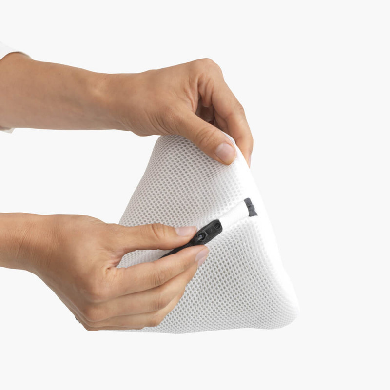 Saculet pentru lenjerie intima Brabantia 1005654, Fermoar, Alb/Gri