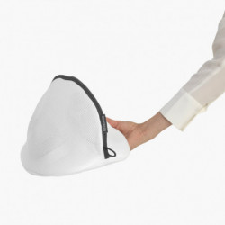 Brabantia 149641 Geantă de spălat pentru teniși, Închidere ușoară cu fermoar, Bază moale, Alb