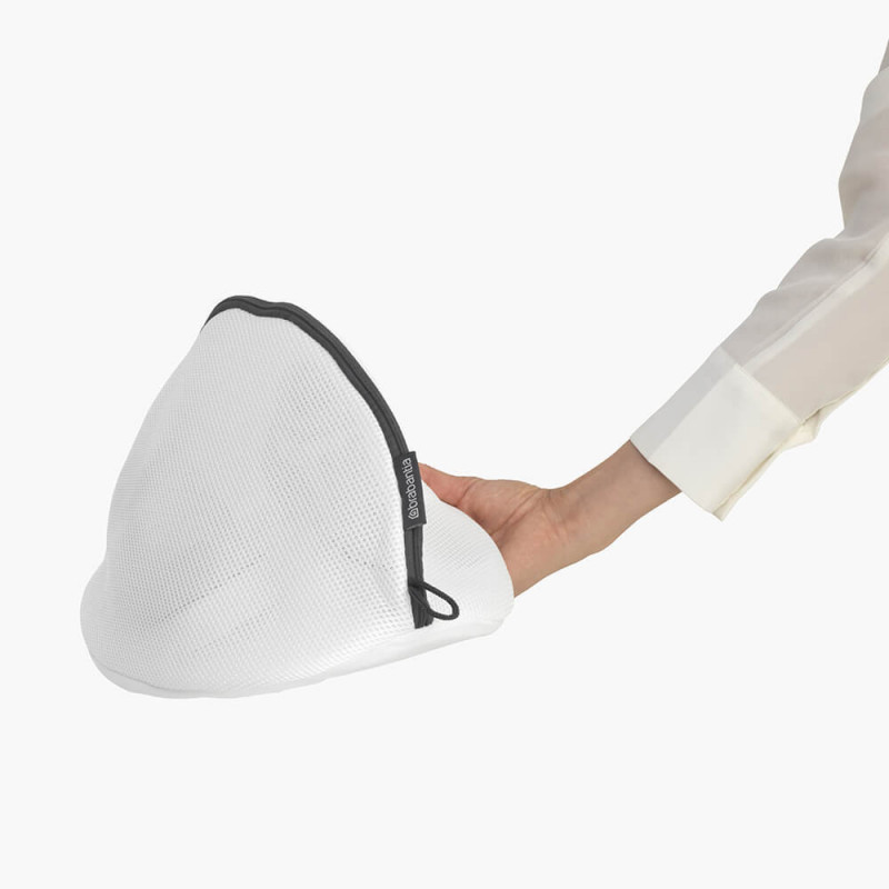 Brabantia 149641 Geantă de spălat pentru teniși, Închidere ușoară cu fermoar, Bază moale, Alb