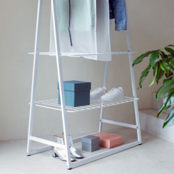 Set 2 huse pentru haine Brabantia 1005659, M, 60x100 cm, Fermoar, Alb