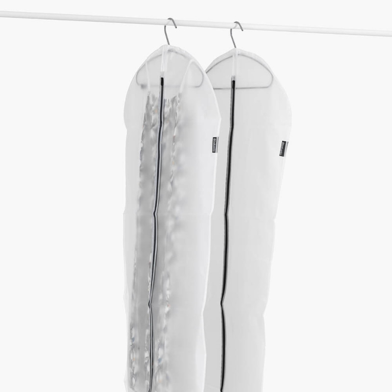 Set 2 huse pentru haine Brabantia 1005660, L, 60x135 cm, Ffermoar, Alb