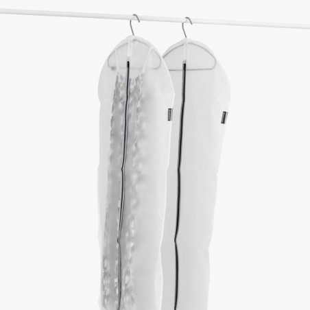 Set 2 huse pentru haine Brabantia 1005660, L, 60x135 cm, Ffermoar, Alb