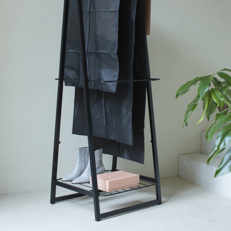 Set 3 huse pentru haine Brabantia 1005662, M/L/XL, 60x100/135/150 cm, Fermoar, Negru
