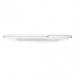 Suport hârtie igienică cu raft Brabantia MindSet 1005668, Instalare ușoară, Acoperire minerală, Alb