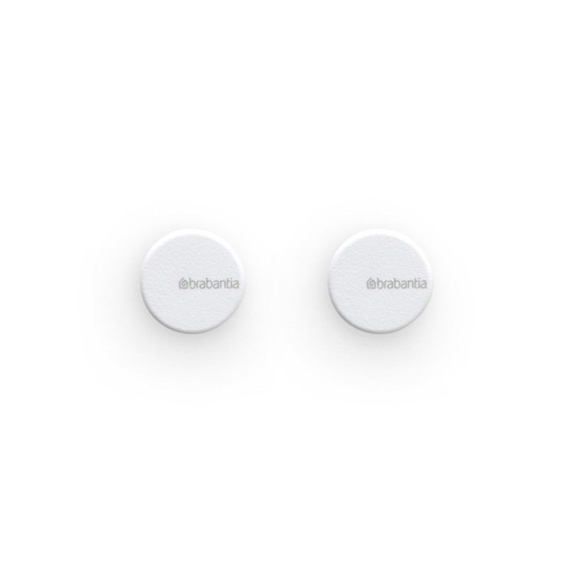 Set 2 agatatori prosoape Brabantia MindSet 1005681, Acoperire mineral, Kit de montare inclus, Pana la 2 kg, Alb