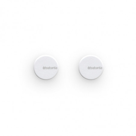 Set 2 agatatori prosoape Brabantia MindSet 1005681, Acoperire mineral, Kit de montare inclus, Pana la 2 kg, Alb
