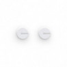 Set 2 agatatori prosoape Brabantia MindSet 1005681, Acoperire mineral, Kit de montare inclus, Pana la 2 kg, Alb