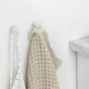 Set 2 agatatori prosoape Brabantia MindSet 1005681, Acoperire mineral, Kit de montare inclus, Pana la 2 kg, Alb