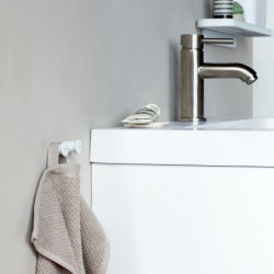 Set 2 agatatori prosoape Brabantia MindSet 1005681, Acoperire mineral, Kit de montare inclus, Pana la 2 kg, Alb