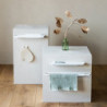 Set 2 agatatori prosoape Brabantia MindSet 1005681, Acoperire mineral, Kit de montare inclus, Pana la 2 kg, Alb