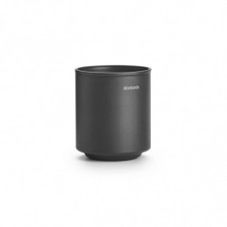 Brabantia MindSet suport periuță de dinți 1005684, Curățare ușoară, Deschidere largă, Acoperire minerală, Gri închis