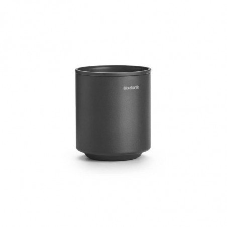 Brabantia MindSet suport periuță de dinți 1005684, Curățare ușoară, Deschidere largă, Acoperire minerală, Gri închis