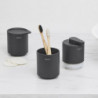 Brabantia MindSet suport periuță de dinți 1005684, Curățare ușoară, Deschidere largă, Acoperire minerală, Gri închis