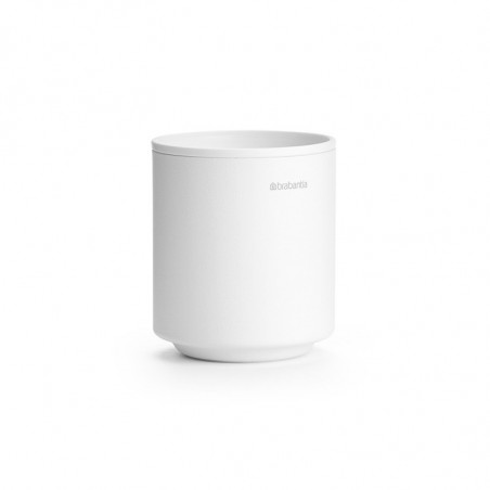 Brabantia MindSet suport periuță de dinți 1005685, Curățare ușoară, Deschidere largă, Acoperire minerală, Alb