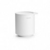 Cutie depozitare baie Brabantia MindSet Mineral 1005687, Baza antiderapanta, Finisaj mineral, Alb