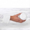 Cutie depozitare baie Brabantia MindSet Mineral 1005687, Baza antiderapanta, Finisaj mineral, Alb