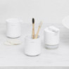 Cutie depozitare baie Brabantia MindSet Mineral 1005687, Baza antiderapanta, Finisaj mineral, Alb