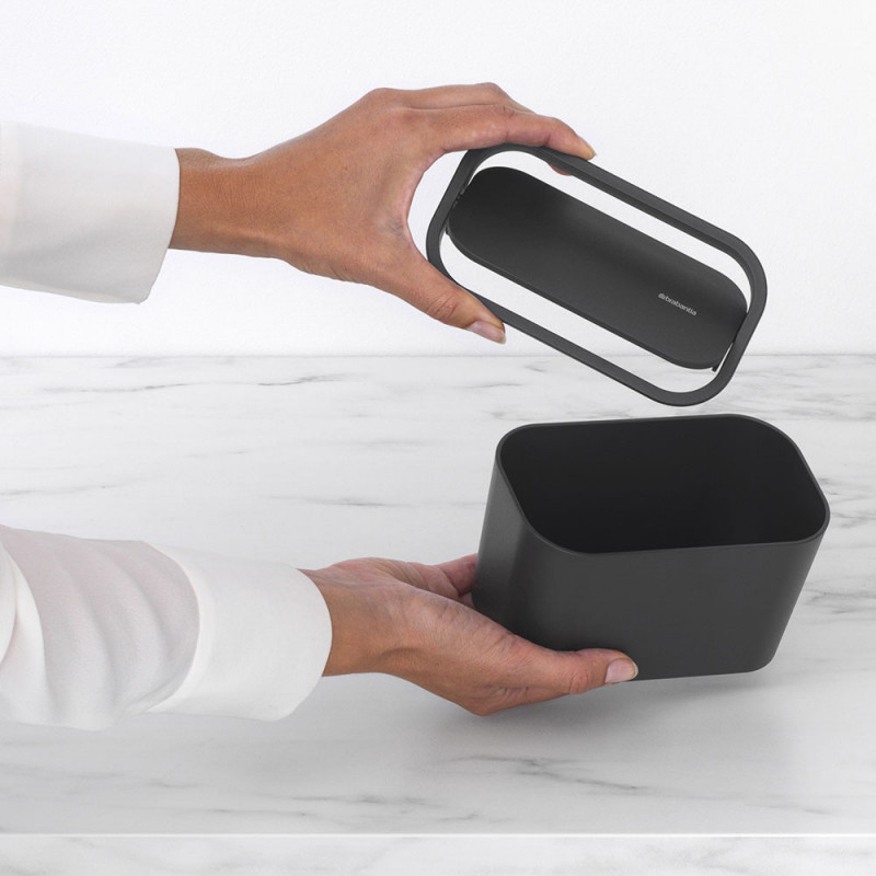 Brabantia MindSet 1005688, Acoperire minerală, Capac pivotant, Gri închis