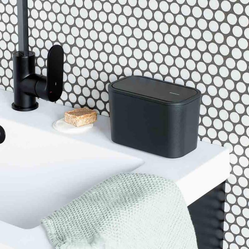 Brabantia MindSet 1005688, Acoperire minerală, Capac pivotant, Gri închis