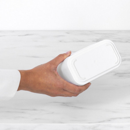 Brabantia MindSet 1005689, Acoperire minerală, Capac pivotant, Alb