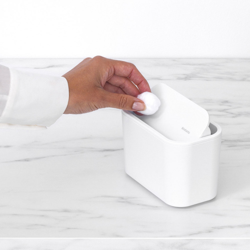 Brabantia MindSet 1005689, Acoperire minerală, Capac pivotant, Alb