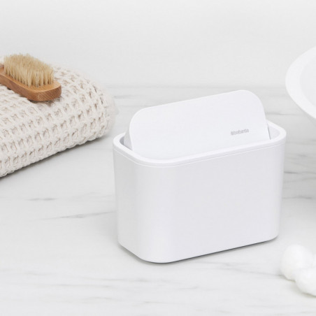 Brabantia MindSet 1005689, Acoperire minerală, Capac pivotant, Alb