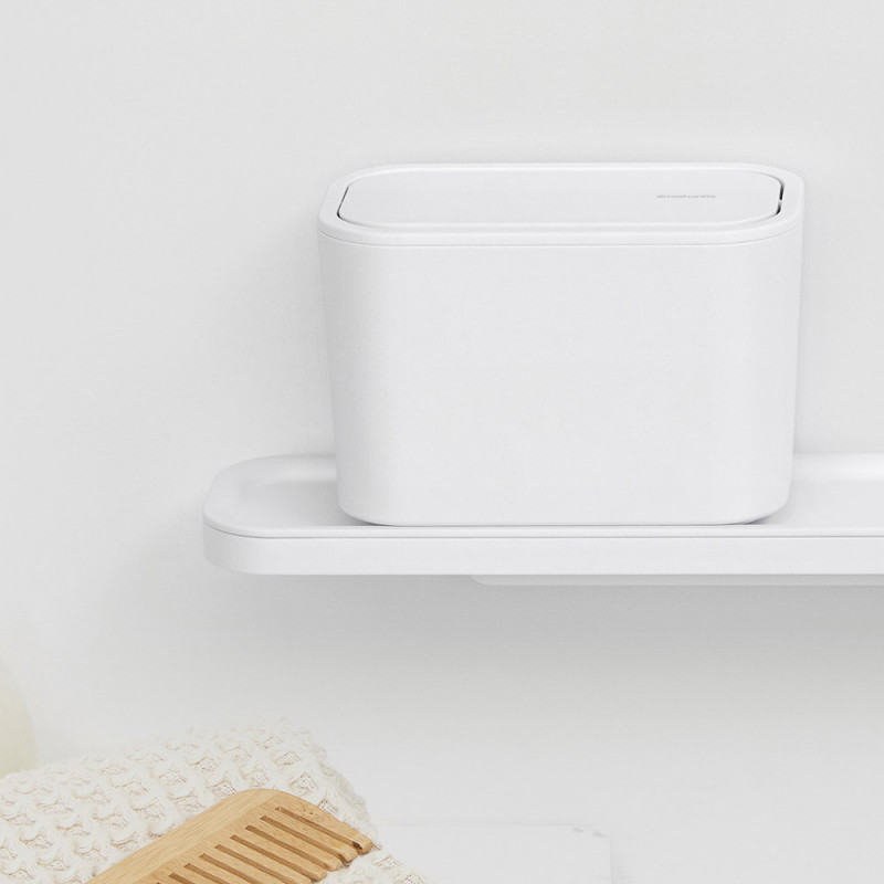 Brabantia MindSet 1005689, Acoperire minerală, Capac pivotant, Alb