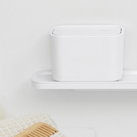 Brabantia MindSet 1005689, Acoperire minerală, Capac pivotant, Alb
